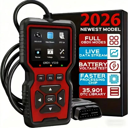 Skaner OBD2 V519 do diagnostyki silnika i błędówSkaner OBD2 V519 do diagnostyki silnika i błędów Uprość diagnostykę swojego samochodu dzięki skanerowi OBD2 V519, który pomaga szybko odczytywać i usuwać kody błędów silnika. Szybka diagnostyka: Umożliwia od