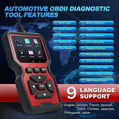 Skaner OBD2 V519 do diagnostyki silnika i błędówSkaner OBD2 V519 do diagnostyki silnika i błędów Uprość diagnostykę swojego samochodu dzięki skanerowi OBD2 V519, który pomaga szybko odczytywać i usuwać kody błędów silnika. Szybka diagnostyka: Umożliwia od