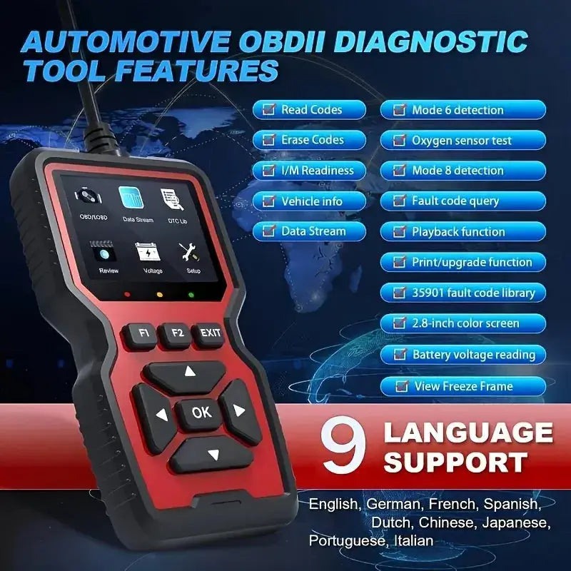 Skaner OBD2 V519 do diagnostyki silnika i błędówSkaner OBD2 V519 do diagnostyki silnika i błędów Uprość diagnostykę swojego samochodu dzięki skanerowi OBD2 V519, który pomaga szybko odczytywać i usuwać kody błędów silnika. Szybka diagnostyka: Umożliwia od
